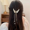 Crystal Pearl Butterfly Hair Clips Clutcher for Women