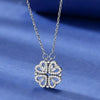 2-in-1 Magnetic Hearts Clover Pendant Necklace