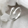 Silver Hug Promise Ring - Adjustable